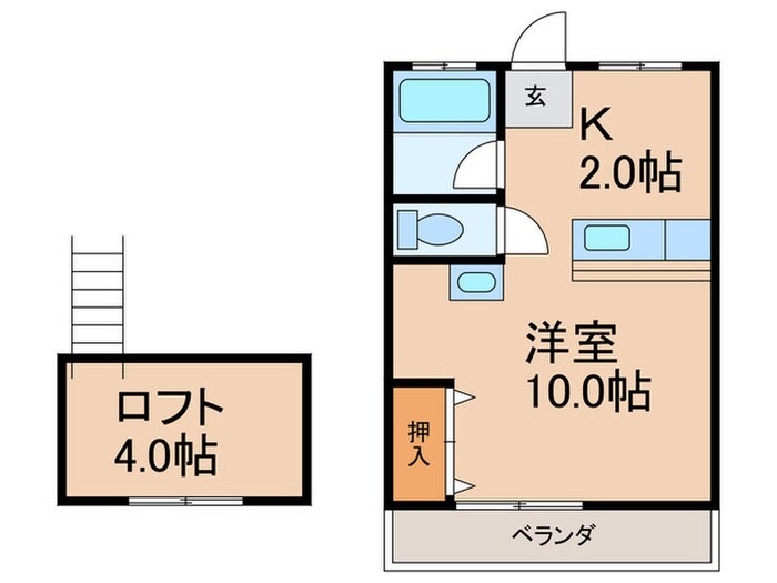 間取り図 シティーベール松元Ａ