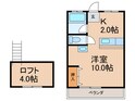 シティーベール松元Ａの間取図