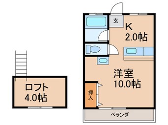 間取図 シティーベール松元Ａ