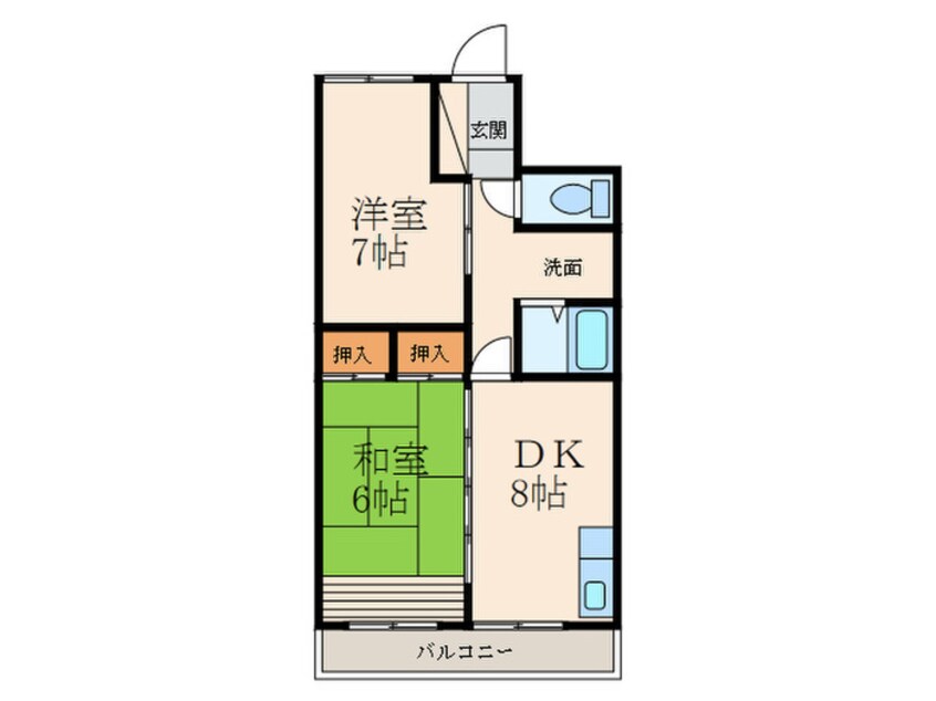 間取図 到津ハウス