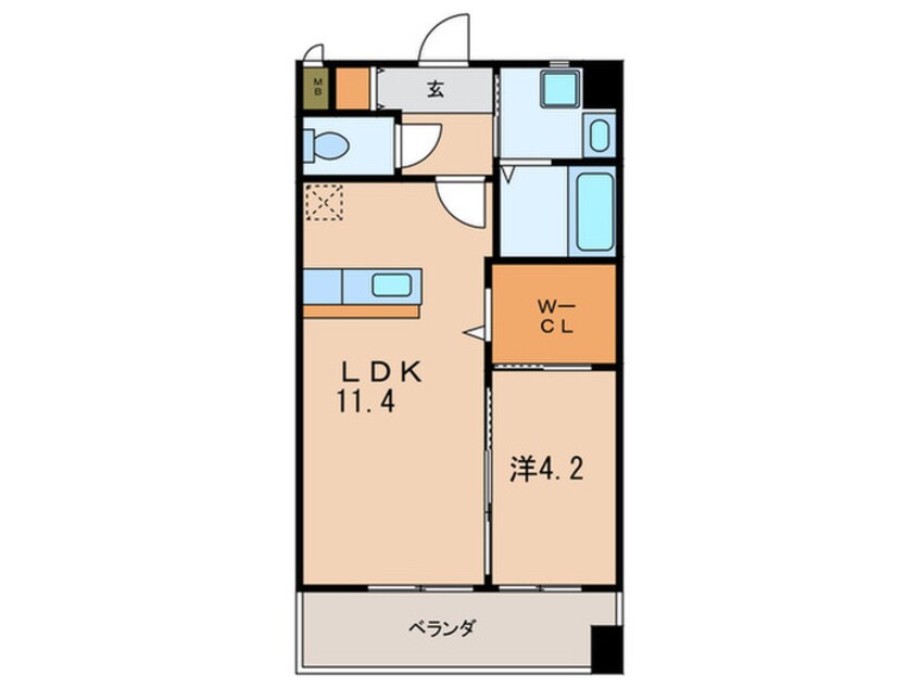 間取図 ギャラン竪町