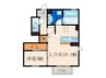 Ｄ-room片野新町 1LDKの間取り