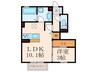 Ｄ-room片野新町 1LDKの間取り