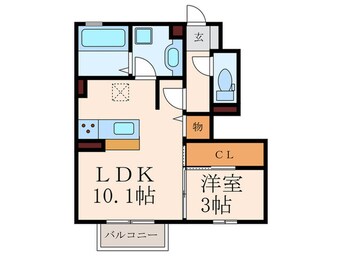 間取図 Ｄ-room片野新町