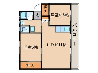 間取図 ビレッジハウス直方2号棟