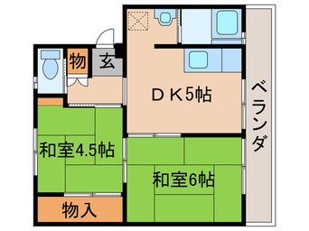 間取図 ビレッジハウス直方4号棟