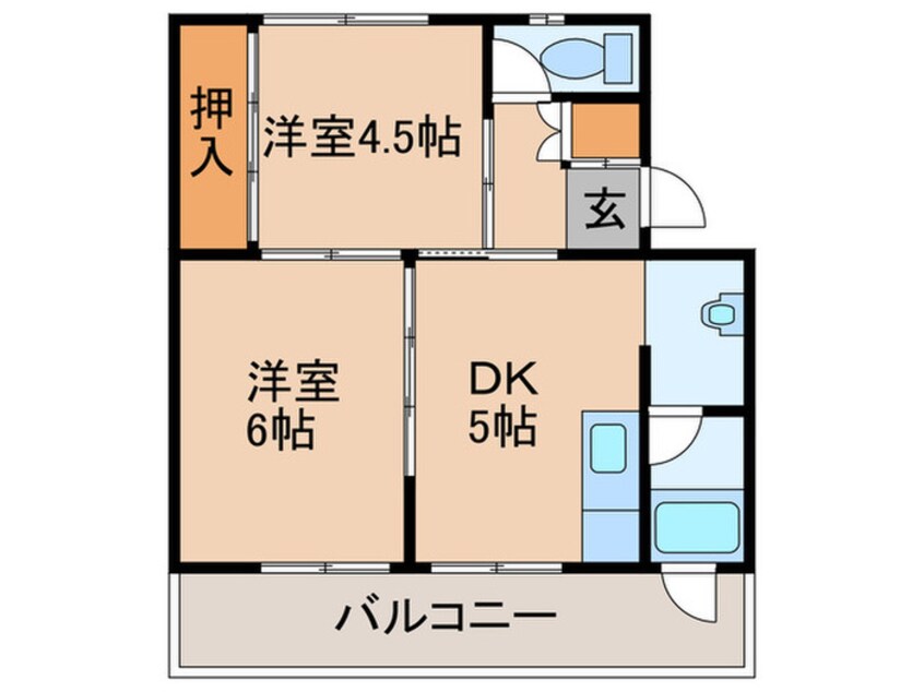 間取図 ビレッジハウス直方4号棟