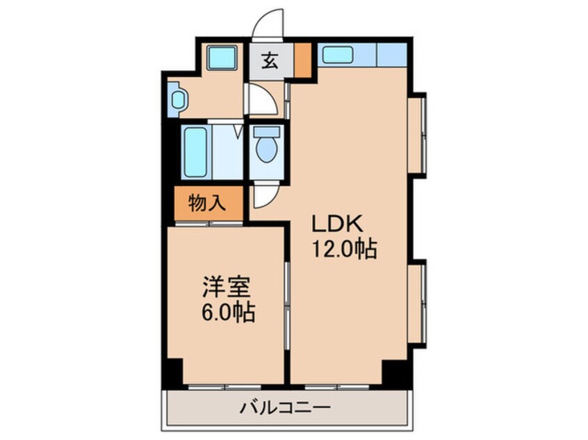 間取図 ビバーン平尾駅前