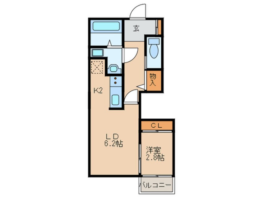 間取図 バーンメアオ　ＺｉＺｉ