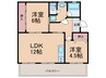 エリーナ長丘 2LDKの間取り