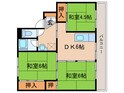 ビレッジハウス直方東2号棟の間取図