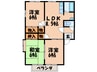 フロ－ライン昇町Ａ棟 3LDKの間取り