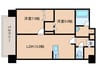 ルーグ箱崎 2LDKの間取り