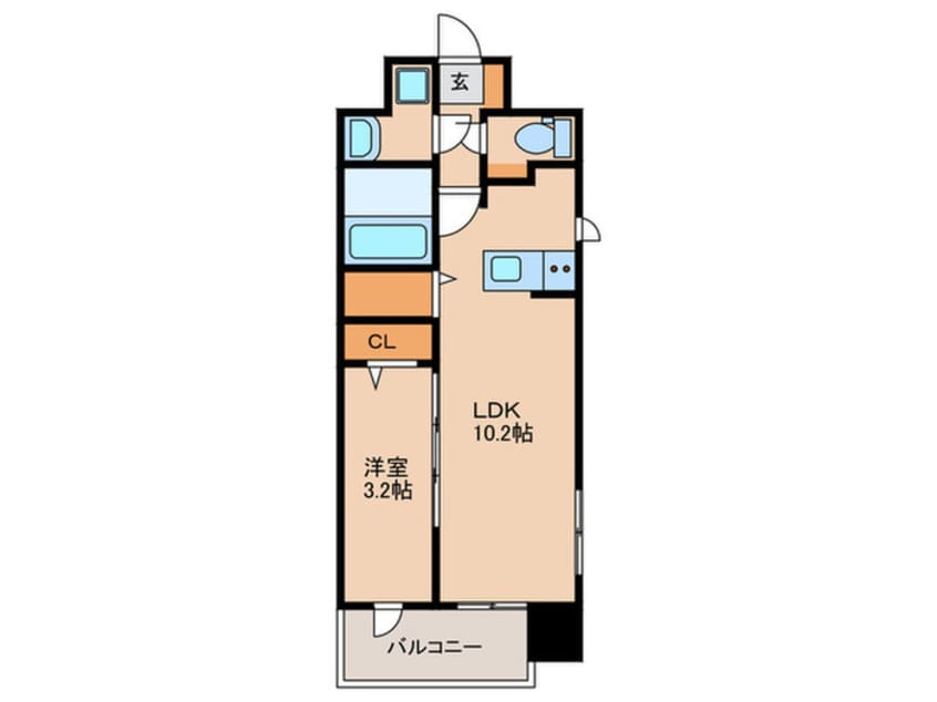 間取図 ルーグ箱崎