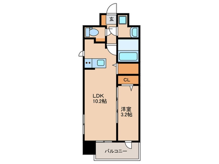 間取り図 ルーグ箱崎