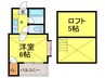 清水メゾンＢＭⅢ－Ａ 1Kの間取り