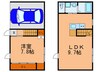 regalo合川 1LDKの間取り
