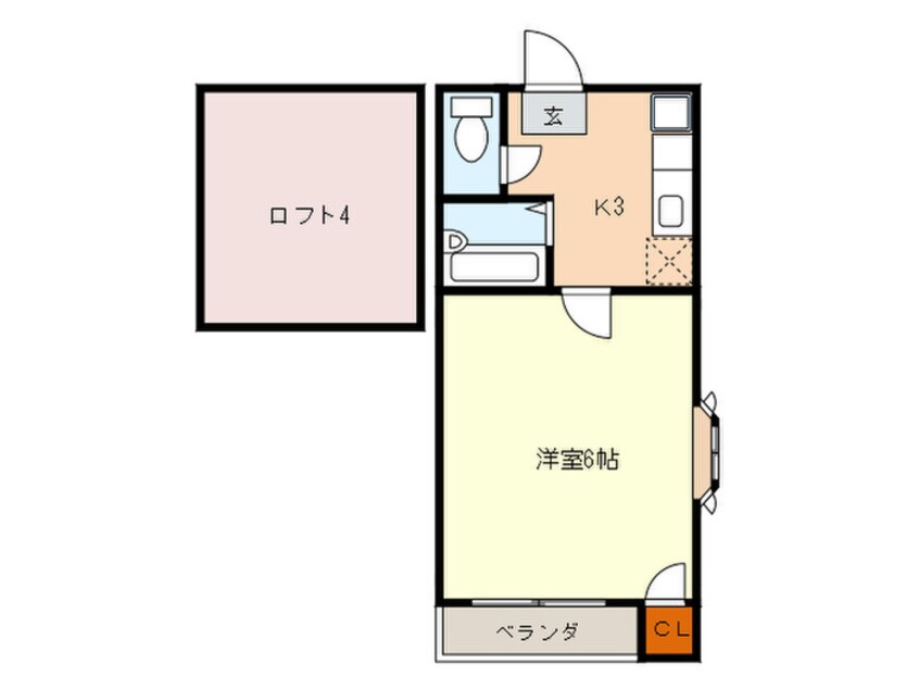 間取図 プレジール鳥飼