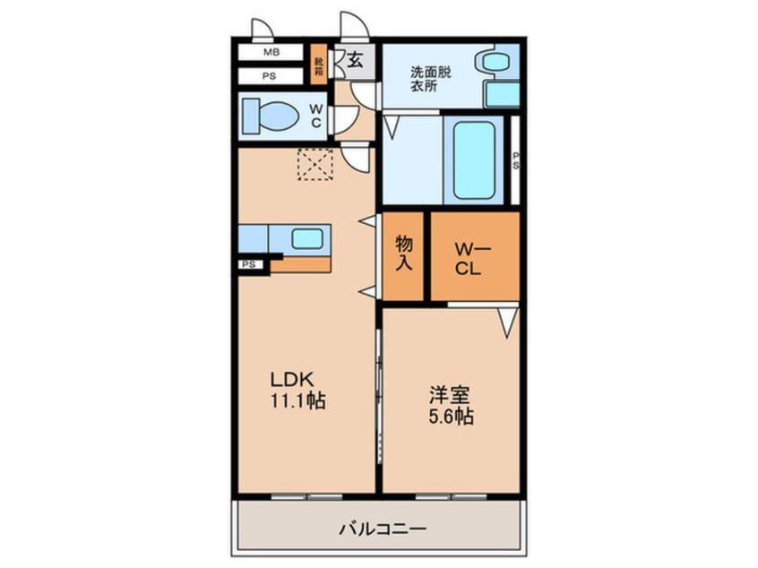 間取図 サラフォレスト中央