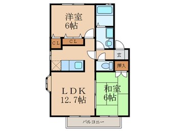 間取図 ラディア新門司A棟