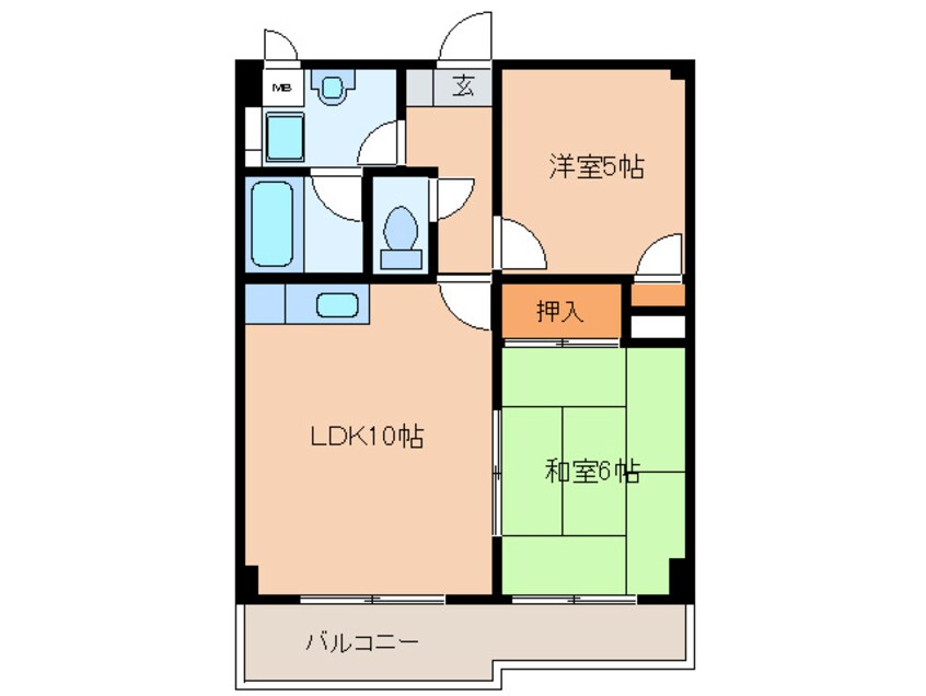 間取図 Ｋステ－ションⅡ篠栗