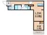 Le Lien Blanc 空港前 1LDKの間取り