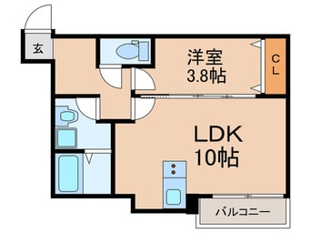 間取図 Le Lien Blanc 空港前