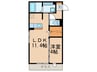 D-room九大駅前 1LDKの間取り