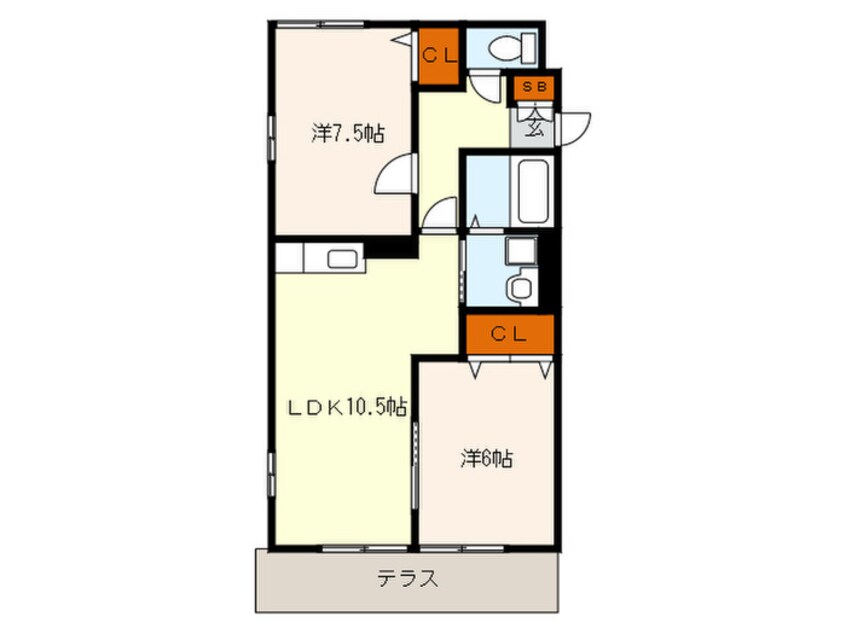 間取図 愛華長尾Ⅰ