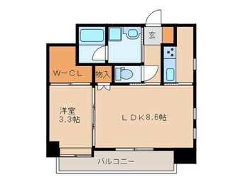 間取図 ヴィラ博丈下川端
