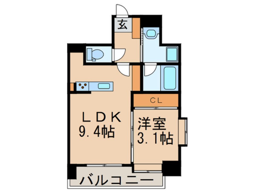 間取図 ヴィラ博丈下川端