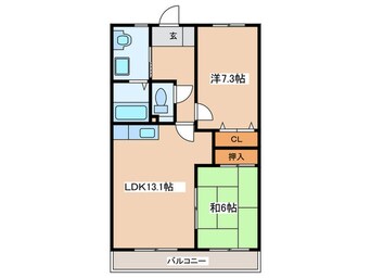 間取図 Ｍ　ｓ　テラス