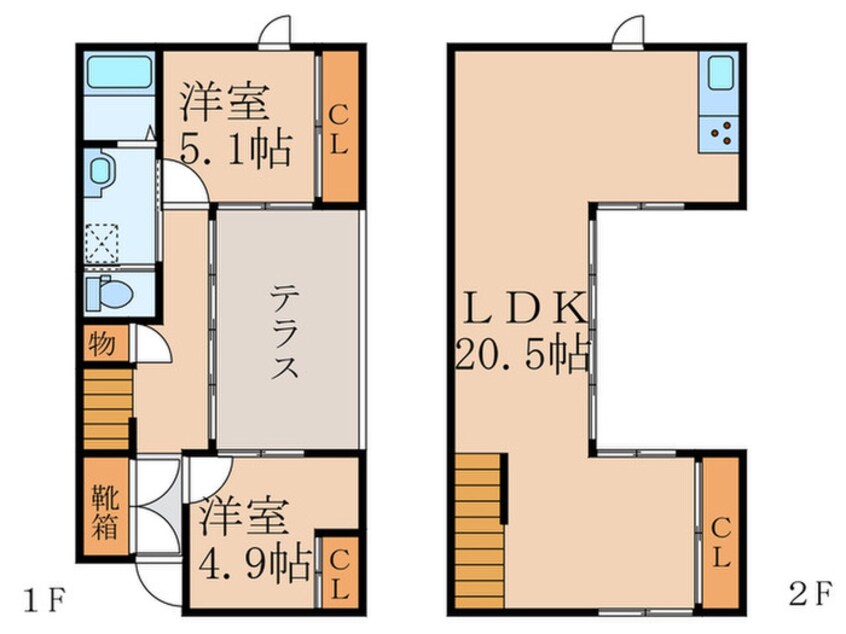 間取図 スマイルファクトリーC棟