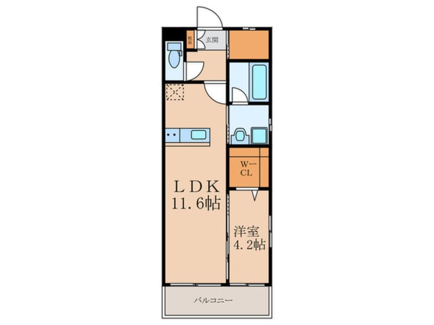 間取図 仮）ＥＲＩＯＳ　ＣＯＵＲＴ沼