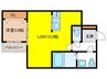 仮）三宅2丁目AP 1LDKの間取り