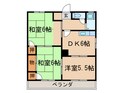 鷹ﾉ巣ハイツＢの間取図