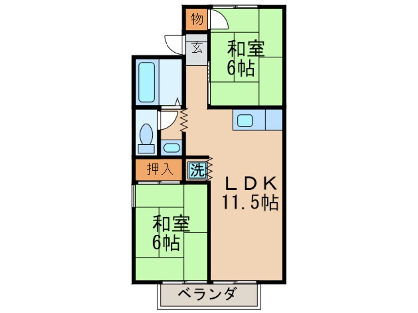 間取図 ホワイトピアＢ棟