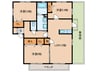 サザンウインド前原 Ｂ 3LDKの間取り
