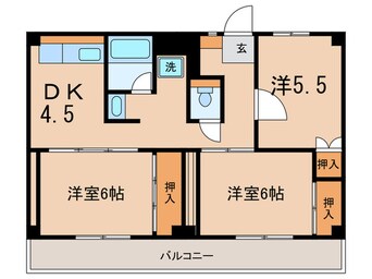 間取図 ビレッジハウス則松1号棟