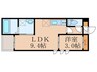 REGALEST折尾駅東 1LDKの間取り