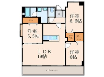 間取図 グランドツイン黒崎