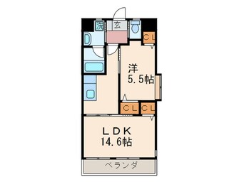 間取図 グランドツイン黒崎