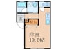 Nano One 1Rの間取り