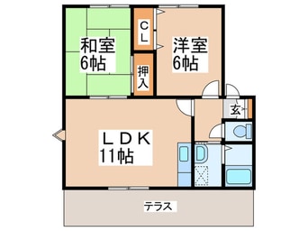 間取図 ティアラ渡辺