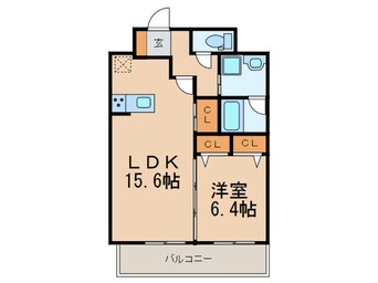 間取図 ｴｸﾞｾﾞ博多ｺﾝﾄﾞﾐﾆｱﾑ（811）