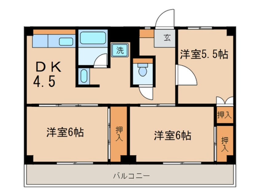 間取図 ビレッジハウス則松3号棟