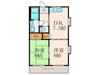 間取図 リベルテ南小倉