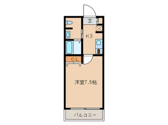 間取図 サンロージュ箱崎駅前