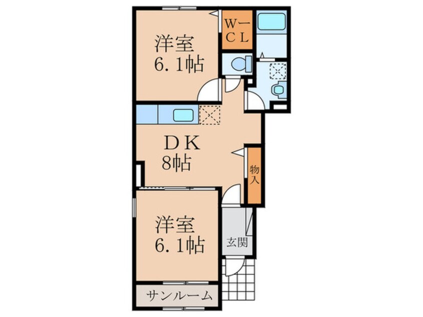 間取図 アレグリア参番館