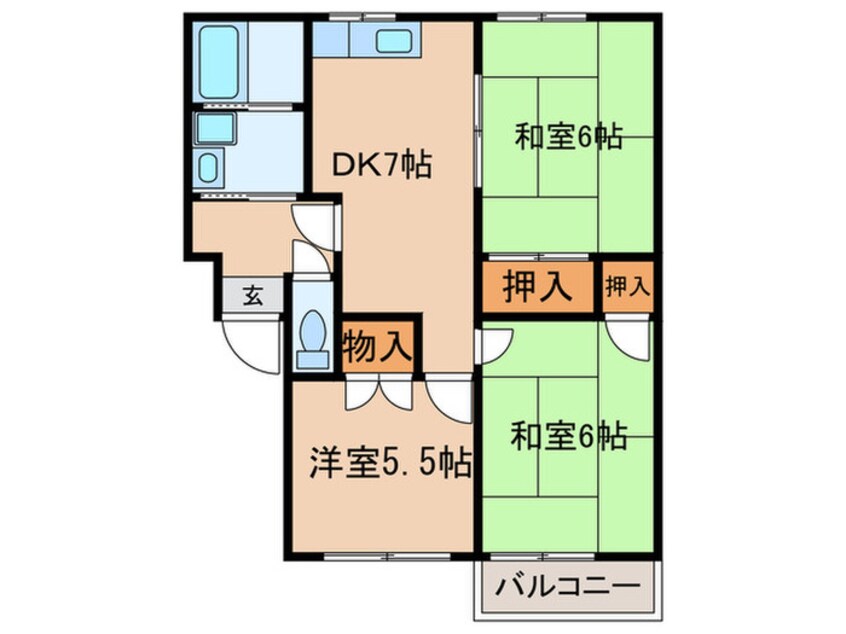 間取図 オリエント柚の木Ｃ